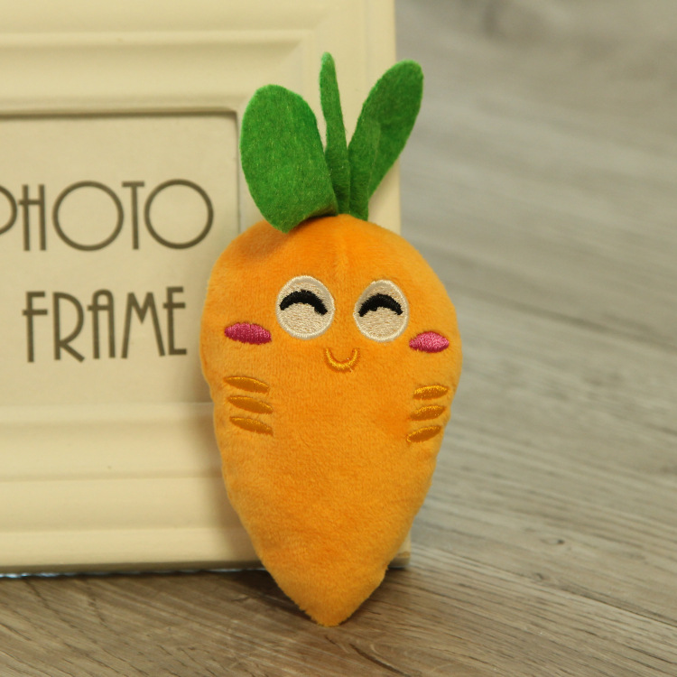 Fruit and vegetable pet toys cat and dog plush toys — image 4