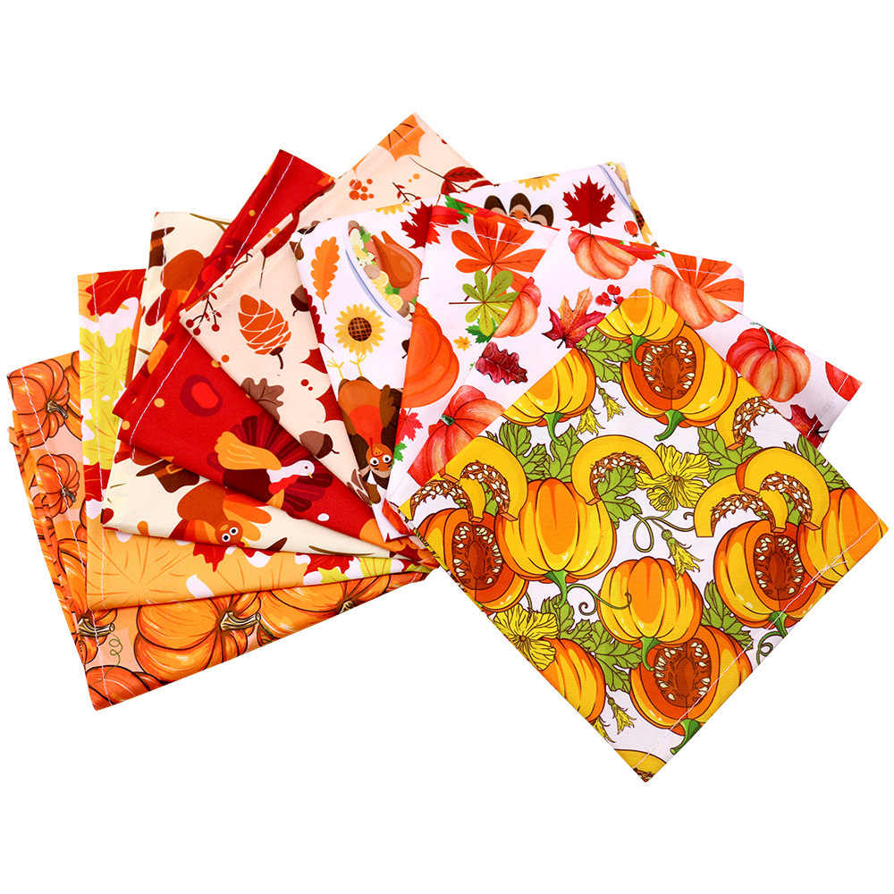 Bandana de Acción de Gracias para perros y gatos, bufanda de cuello triangular de calabaza con hoja de arce — imagen 5