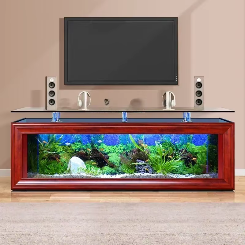 Cajón de Televisor Europeo para Acuario Grande de Vidrio para Salón Comedor — imagen 3