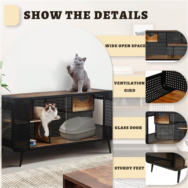 Spacious Cat House With Tempered Glass — image 9