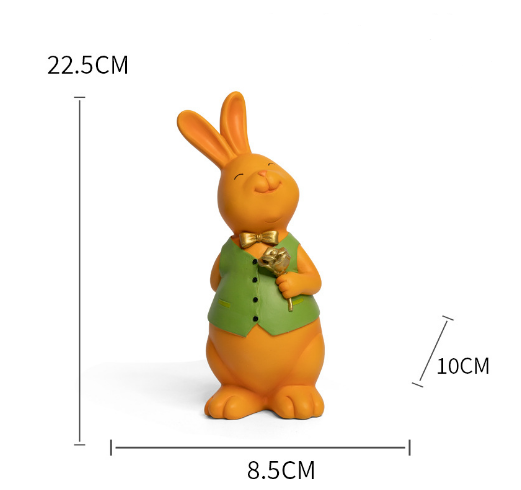 Decoraciones artesanales de resina para terrario de conejo — imagen 4