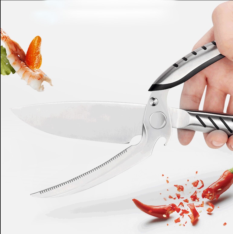 XITUO kitchen multi-function scissors stainless steel chicken bone scissors monster scissors chef knife kitchen tools — image 4