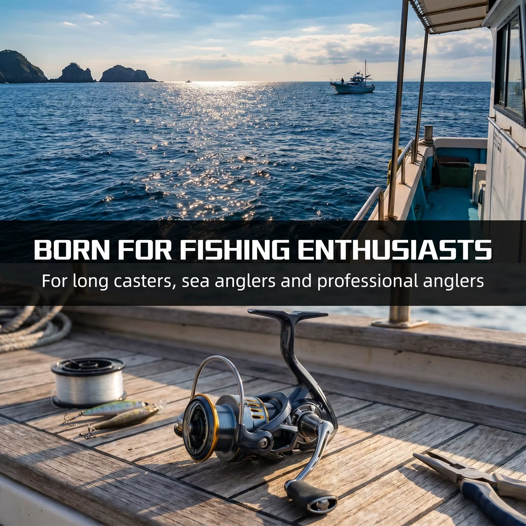 OKUMA New Outdoor Sports Fishing Spinning Reel, lightweight and Portable 1000-5000 Saltwater Freshwater Various Fish Species — image 5