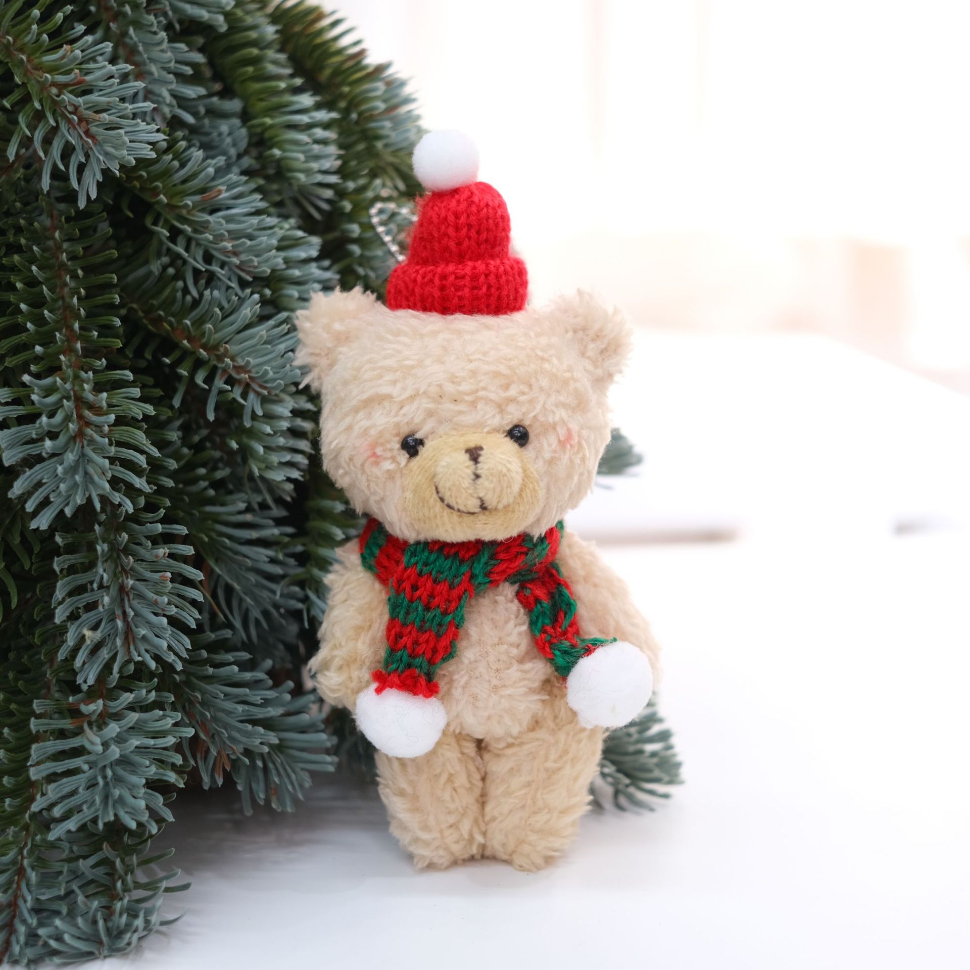 Pulsera de Sombrero Rojo Navideño Adorable Oso de Peluche Unido Regalo Caja Accesorios — imagen 10