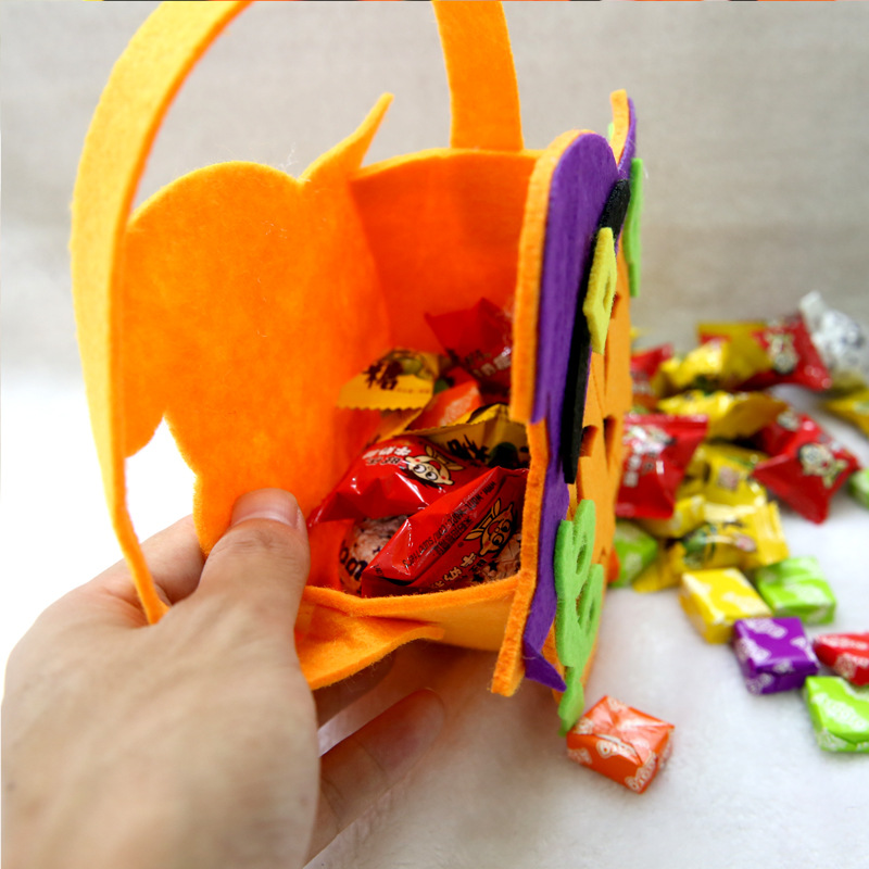 Halloween Props Witch Pumpkin Bag Owl Candy Bag Children's Kindergarten Gift Handheld Pumpkin Bag — image 4