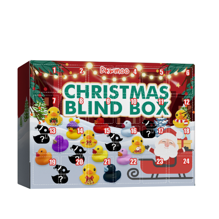 Calendario de Navidad Dowmoo con Ganso de Borracha en Caja Ciega 24 Cuadrículas Juguetes Creativos para Regalos — imagen 4