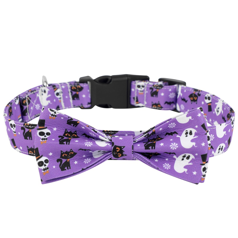 Spider Pumpkin Dog Collar Bowknot Ghost Festival Jewelry Halloween Pet Collar — image 8