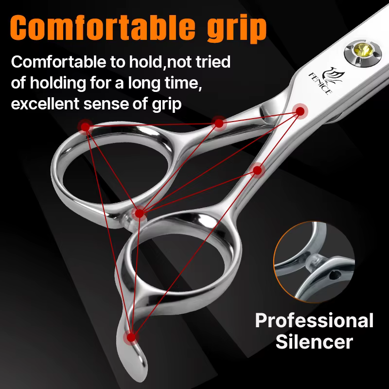 Fenice High-grade JP440C Alloy Steel 7.0/7.5 inch Pet Grooming Scissors Dog Hair Cutting Shears Tool for Pet Groomer Beautician — image 5