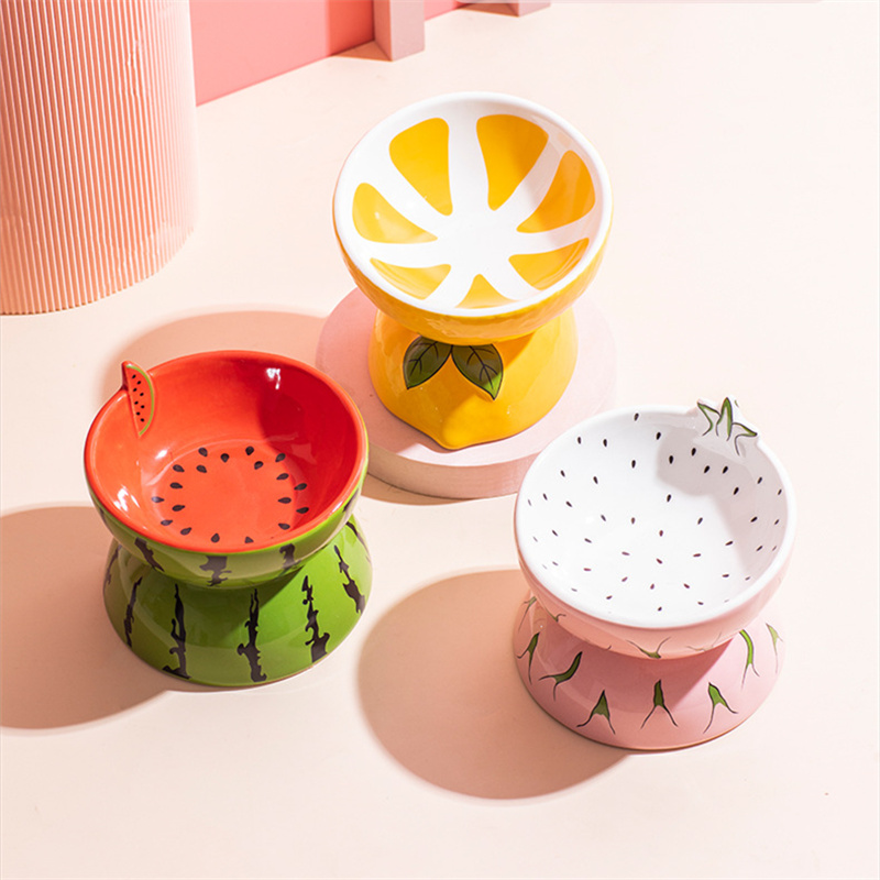 Ceramic Cat Food Bowl To Protect Cervical Vertebra Oblique Mouth Pet Bowl — image 6