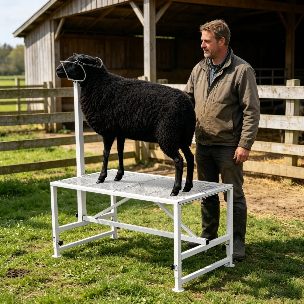 Livestock Stand with Adjustable Height and Metal — image 6