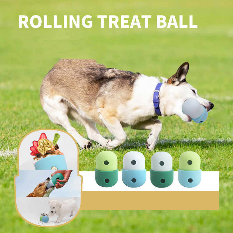 Nuevos juguetes para mascotas 2 en 1 - Pelota de juguete con drenaje para perros - Suministros para mascotas de silicona — imagen 1
