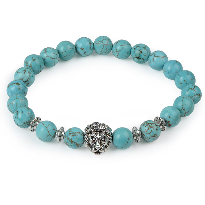 Natural Stone Owl Head Yoga Bracelet — image 15