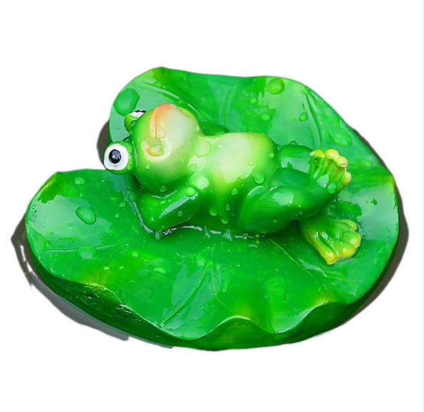 Floating Frog and Fish Pond Scenery Water Surface Decoration Water Fountain Resin — image 6