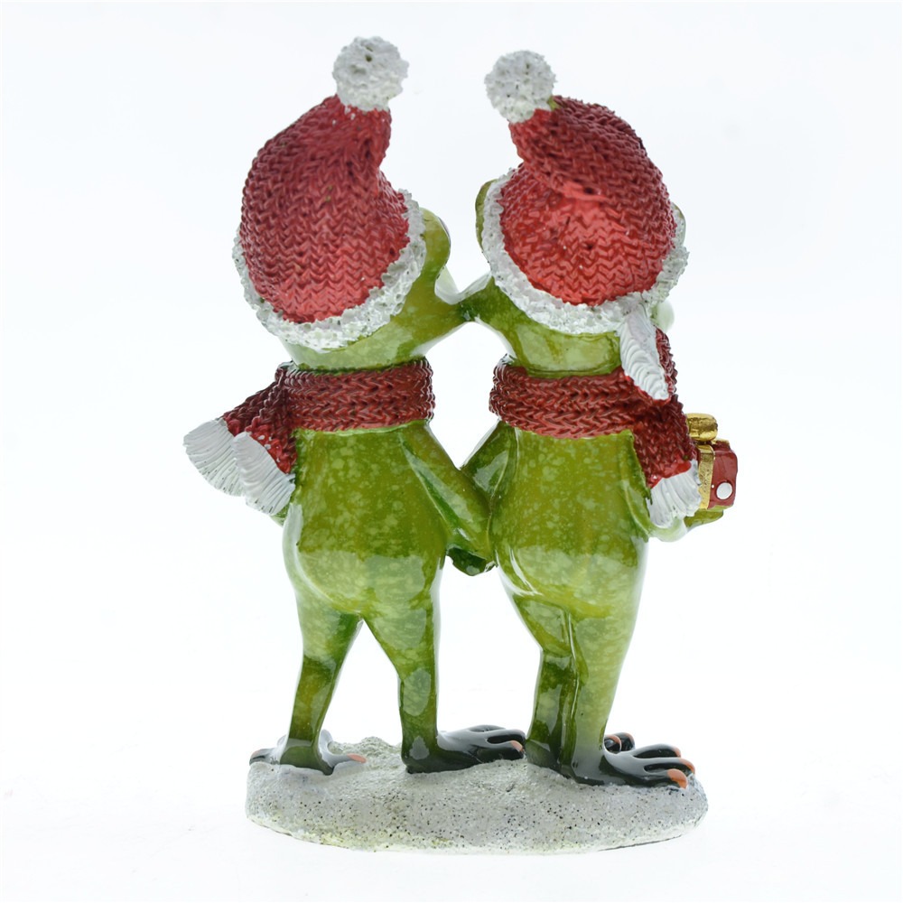 Home Decoration Couple Frog Resin Craft Decoration — imagen 3