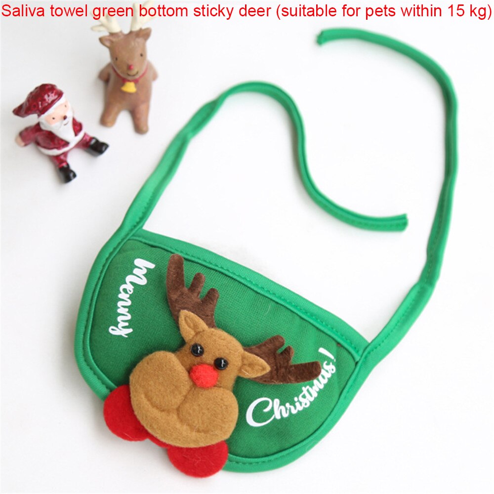 Dog Christmas Bandana Santa Hat Dog Scarf Triangle Bibs Kerchief Christmas Costume Outfit for Small Medium Large Dogs Cats Pets — image 9