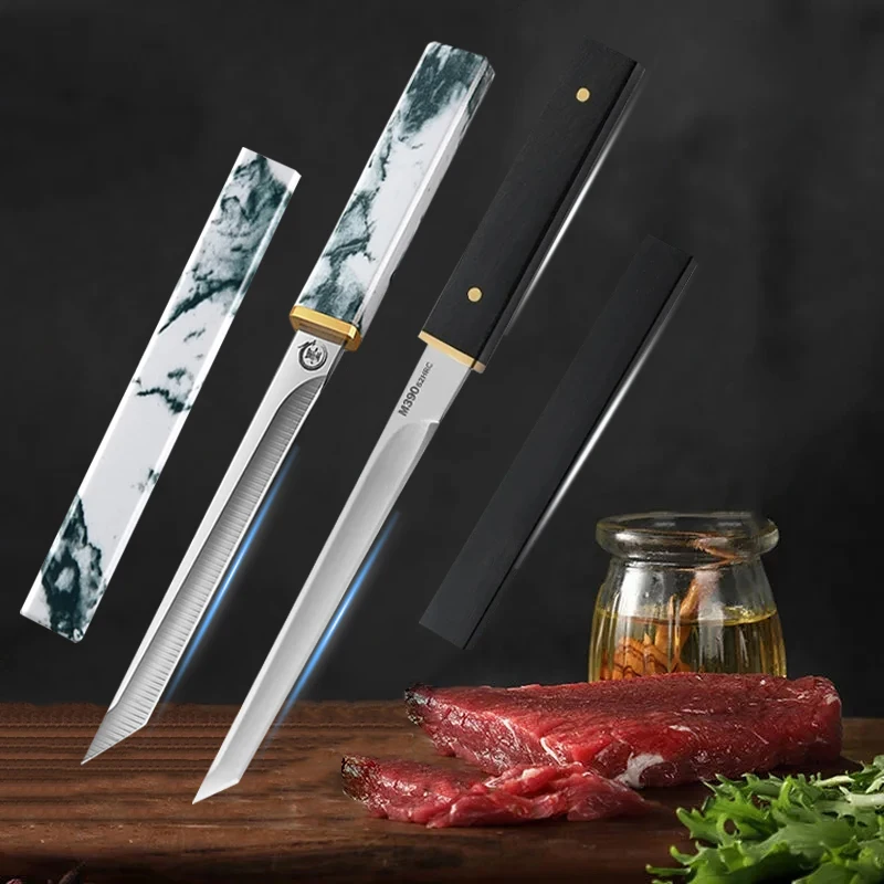 Barbecue Utility Knife Slicing Fish Fruit Steak Knife Plastic Handle Kitchen Knives Sharp Boning Butcher Chef Knife Cleaver Meat — image 2