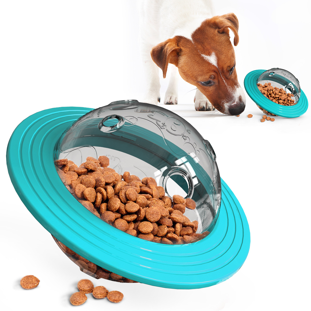 Pet Supplies Gnawing Wear-Resistant Dog Toys Puzzle Dog Supplies Frisbee Flying Saucer Ball Leakage Device — image 4