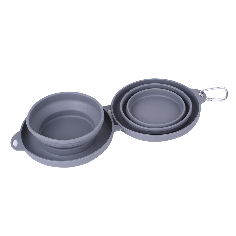 Bolsa de Alimento Portátil para Perros doble Comedor Exterior — imagen 4