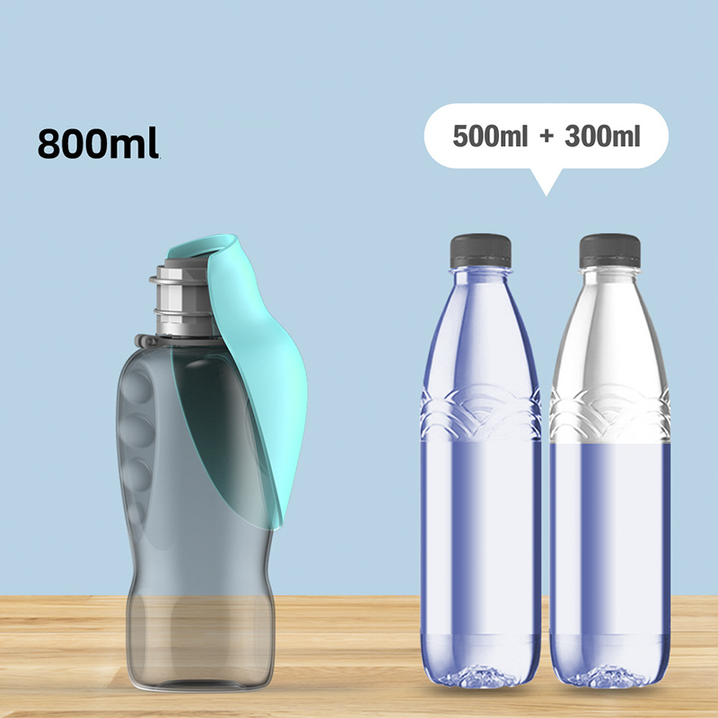 800ml Dogs Water Bottle Portable High Capacity Leakproof Pet Foldable Drinking Bowl Golden Retriever Outdoor Walking Supplies Pet Products — image 13