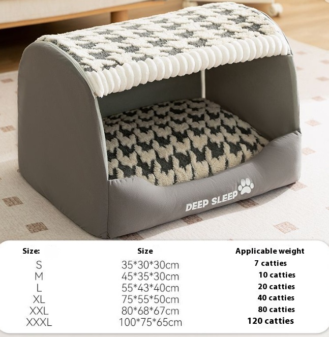 Cubo de Osito de Peluche Tres Dimensiones para Perros Pequeños - Refugio Calentador y Acogedor — imagen 7