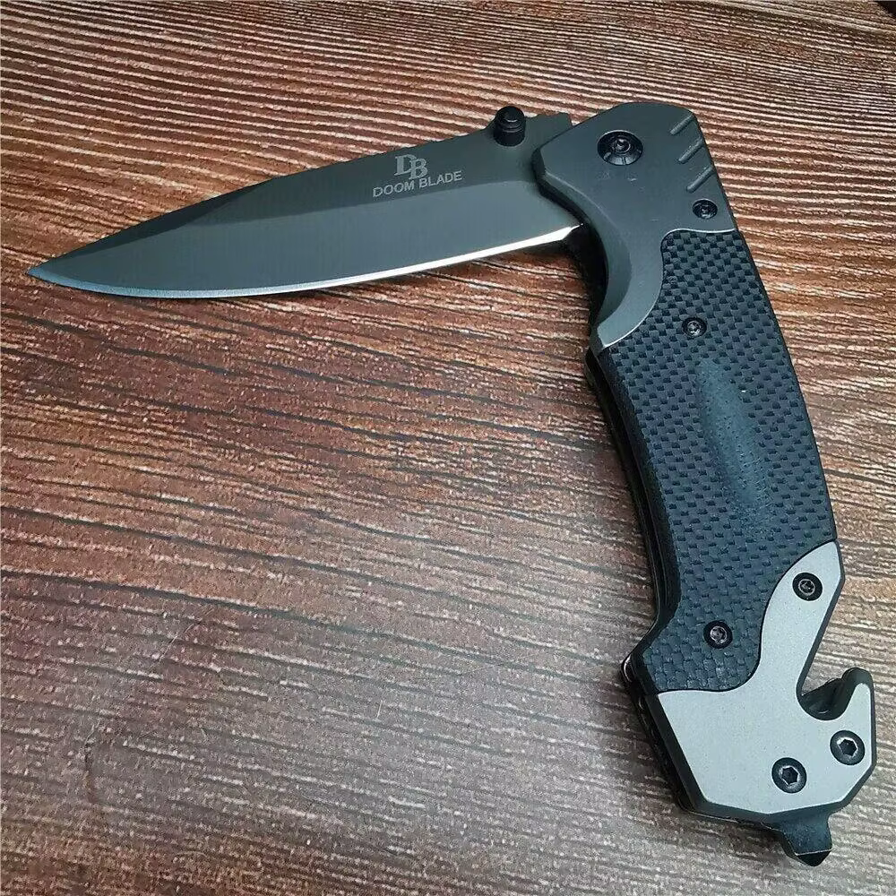 9" SPRING ASSISTED FOLDING STILETTO TACTICAL KNIFE Blade Pocket Tactical Knives — image 3