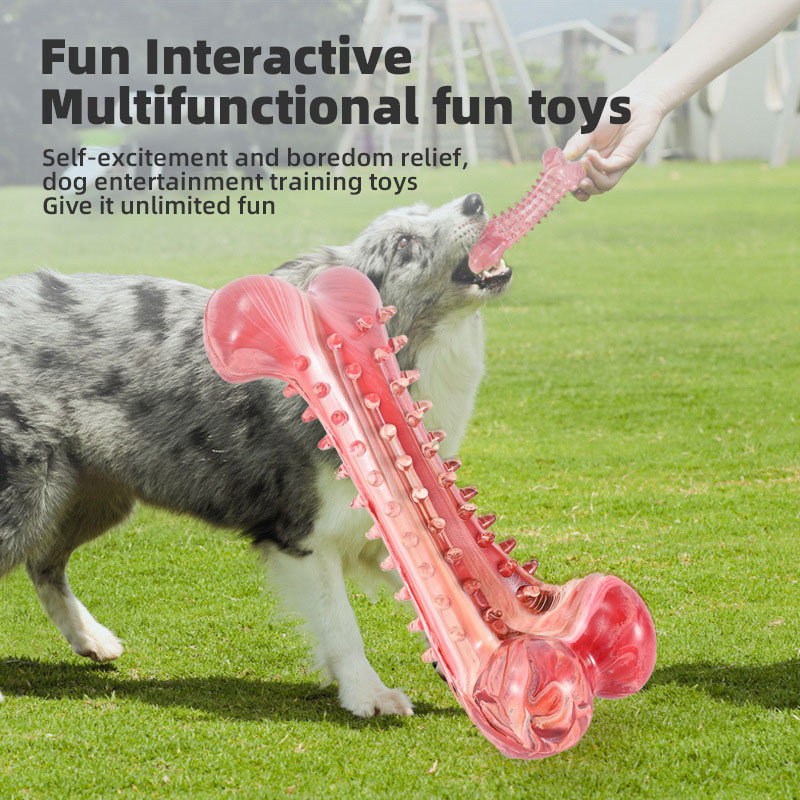 Natural Rubber Dog Teething Stick Bite Resistant Pet Trainer Pet Educational Toys Teething Stick — image 1