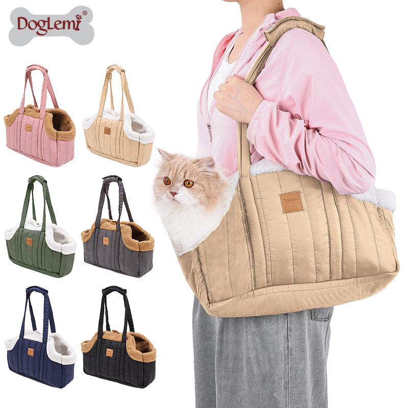 Porta Mascotas Portátil de Invérnico Capacidad Grande para Perros Mochila Transversal con Soporte para Vehículo y Cierre Estéril — imagen 3