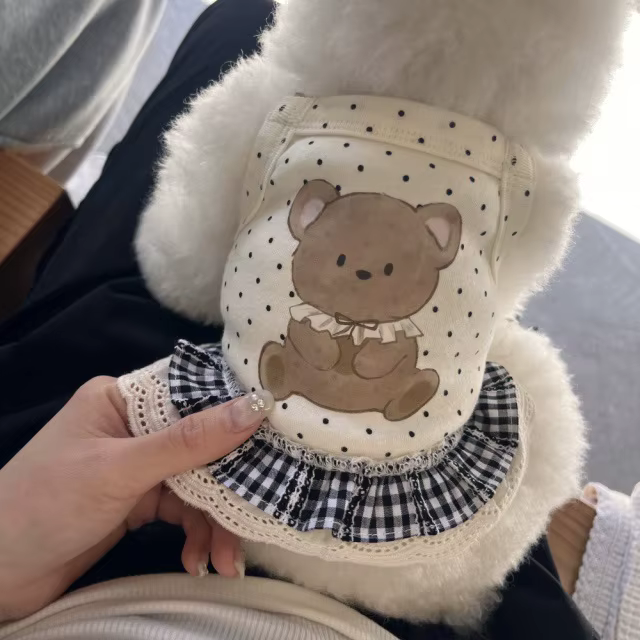 Ins Cute Pet Dress Thin Breathable Tank Top Teddy Cat Top Dog Clothes for Small Dogs Puppy Clothes — image 2