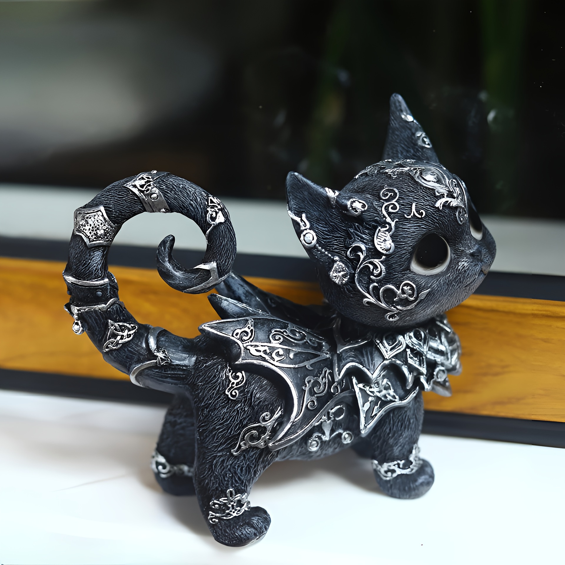 Cute Black Cat Figurine — image 6