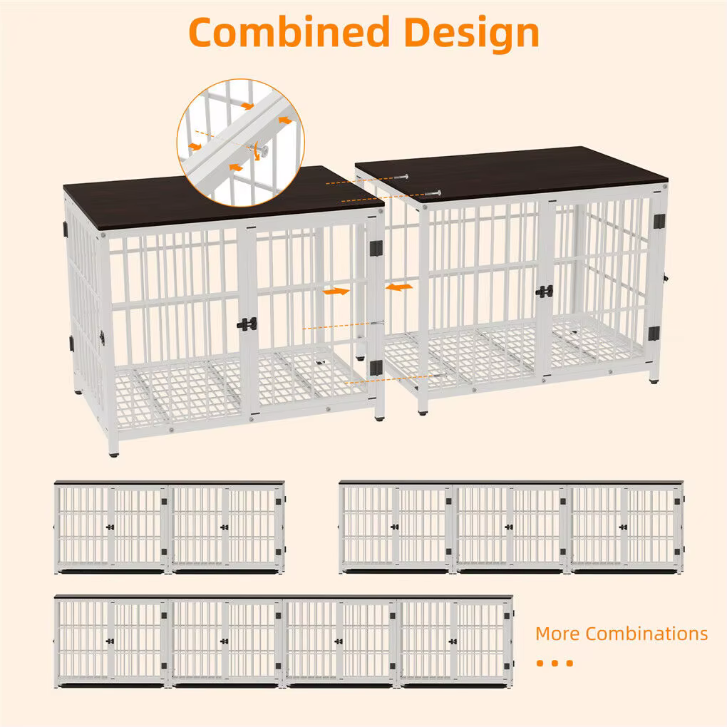 Caja para Perros de Alto Rendimiento - Estilo Mueble con 3 Puertas y Plato Retirable — imagen 6