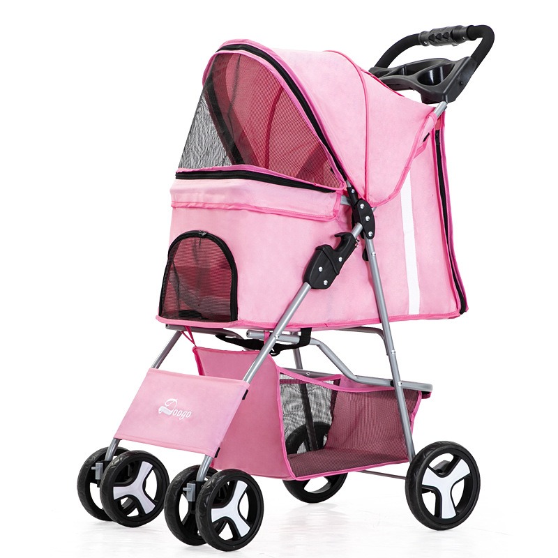 Portable Folding Pet Cart, Cat, Dog, Four Wheel Cart, Pet Out Cart, Teddy Cart, Cat Cart — image 8