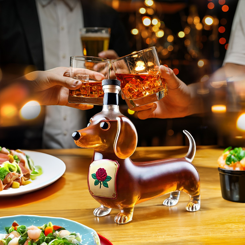 Funny Middle Finger Duck/Turtle/Dog Whisky Glass Decanter – Bar/Office/Home Decor — image 14