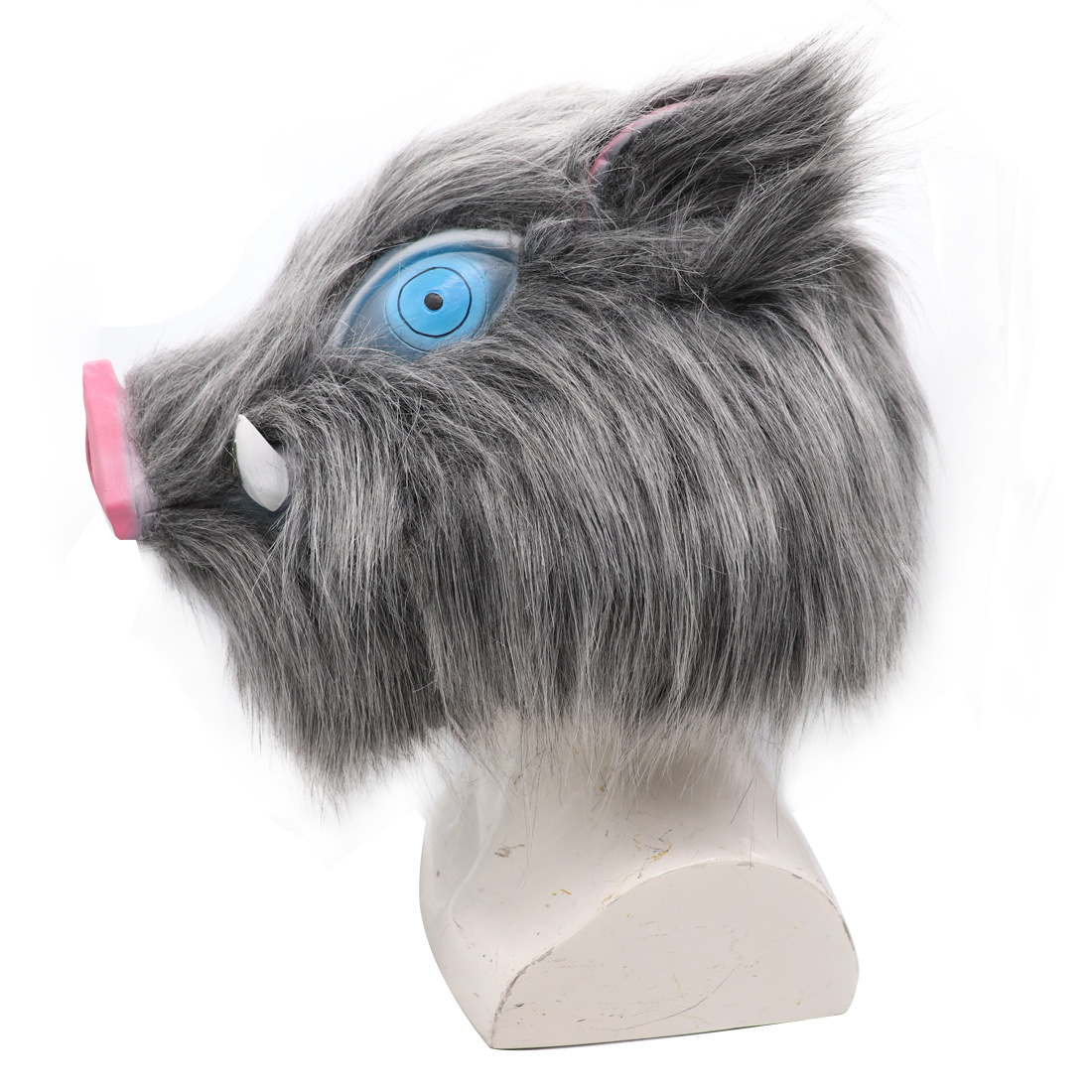 Disfraz de Cerda Demon Slayer Iyo no Suke - Máscara de Latex para Fiesta de Disfraces con Cabeza de Cerdo Fluffy — imagen 5