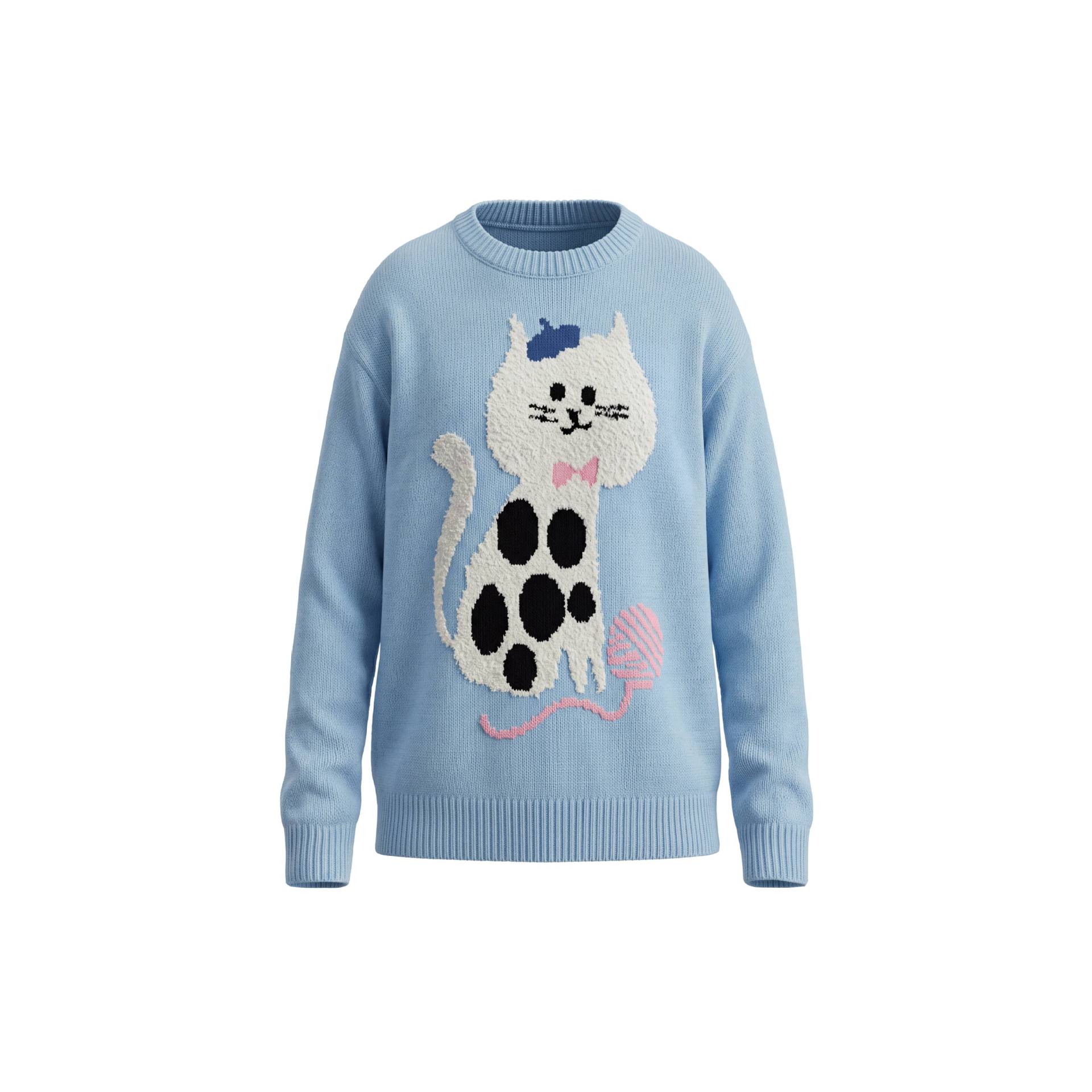 3D cat pattern sweater — image 7