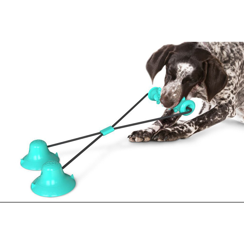 Dog Toy Double Suction Cup Pull Rope Molar Bite Resistant Tooth Cleaning Stick Pet Products — image 3