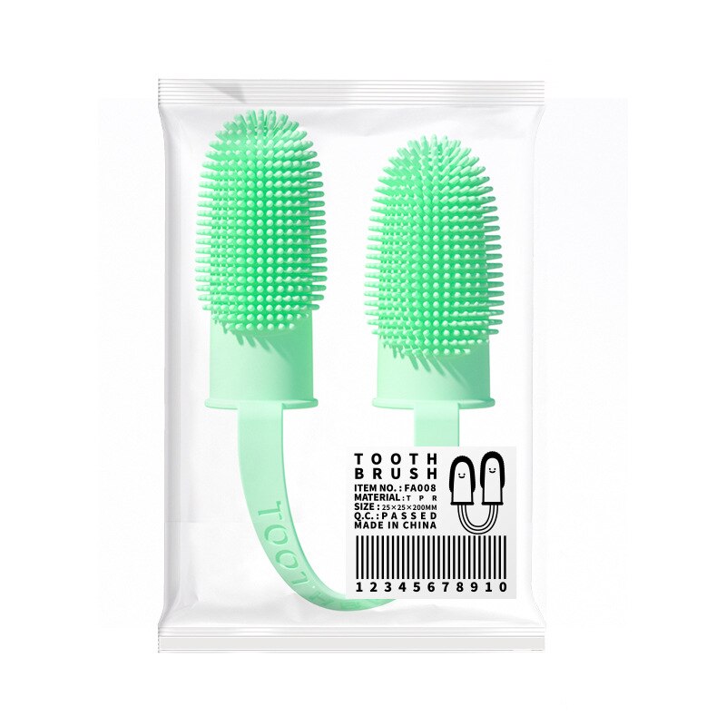 Dental para Perros con Dedos Dobles - Cepillo Oral para Mascotas con Mangas de Látex — imagen 7