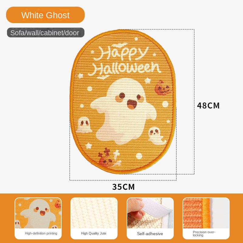 Gato de Navidad y Halloween con Árbol de Pascua Cartoñizo Tablero de Rasguño Duradero Fijo para Pared Sisal Rasgador para Gatos — imagen 10