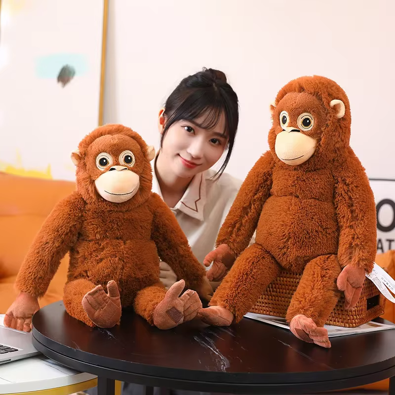 Juguete de Peluche de Gorila de Caricatura, Chimpancé Mono, Muñeco Relleno Suave, Decoración para Mochila, Bolsa de Auto y Habitación, Regalo para Niños — imagen 2