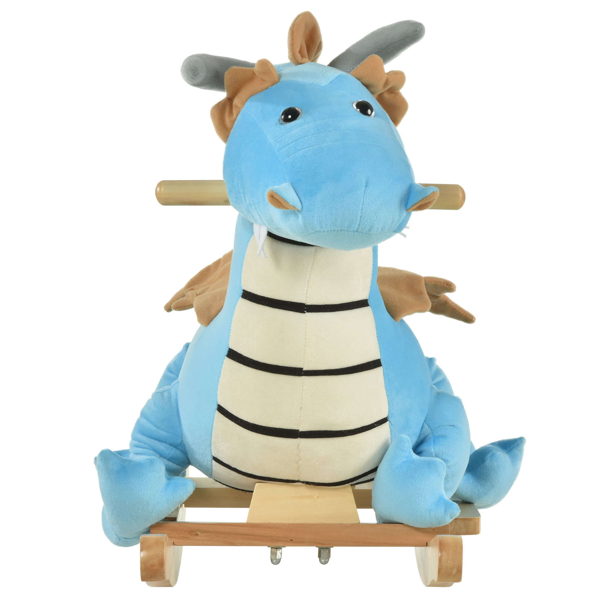 Caballo de Paja Montador con Sonidos Realistas de Dinosaurio para Niños de 18-36 Meses, Azul — imagen 6