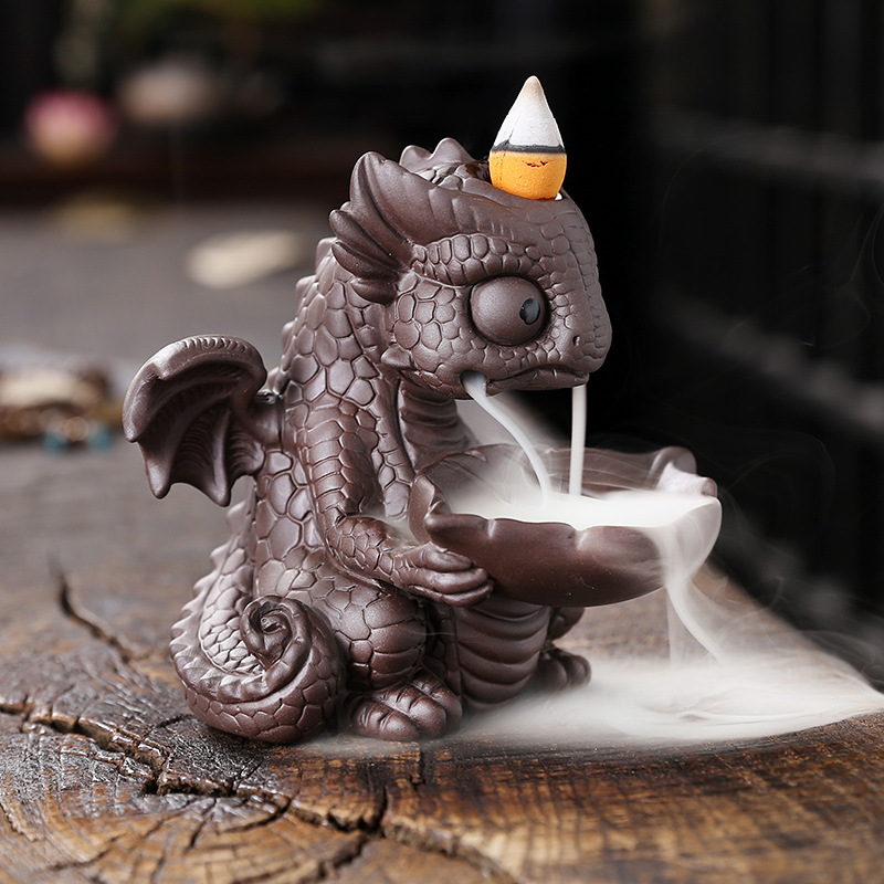 Creative Small Ornament Dinosaur Treasure Smoke Backflow Incense Burner — image 2