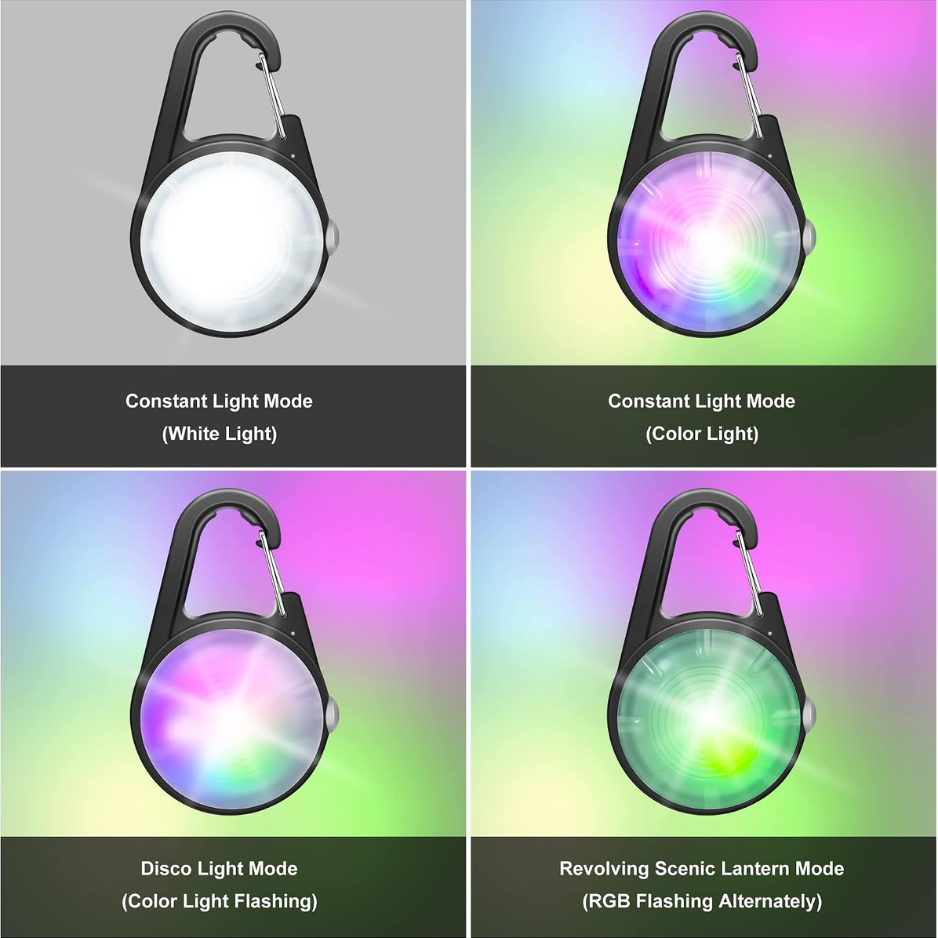 Dog Collar Light, 4 Modes Dog Lights For Night Walking, Rechargeable LED Pet Collar Light For Nighttime Clip On, IP68 Waterproof Pet Walking Accessories-2 Pack — image 5