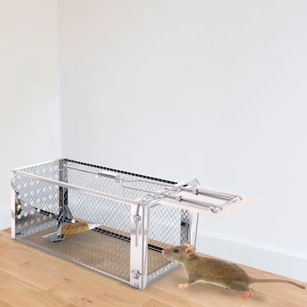 Caja de Ratón Humano con Puerta Única, Trampa para Roedores — imagen 1