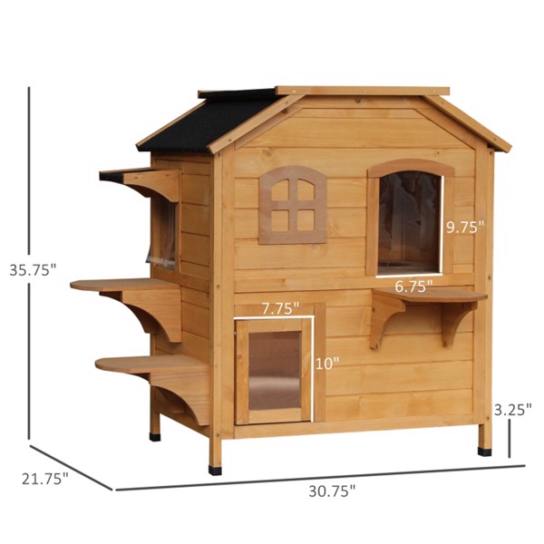 Wooden Cat House — imagen 4