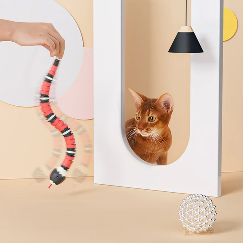USB Rechargeable Interactive Cat Toy with Smart Sensing, an Automatic Electronic Snake for Kittens' Indoor Play — image 8