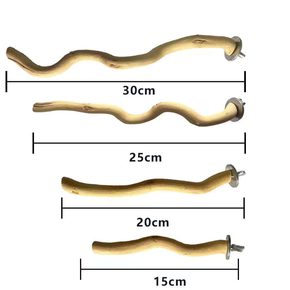 Rama de Madera Natural para Perchas de Aves - Ramas para Cámaras con Accesorios — imagen 3