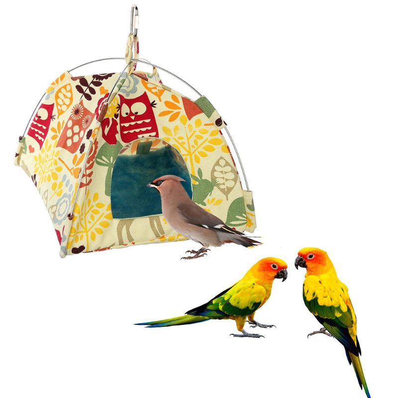 New Hanging Canvas Parrot Tent Bird Cage Pet Universal Bird Tent Hammock Small Pet Nest — image 3