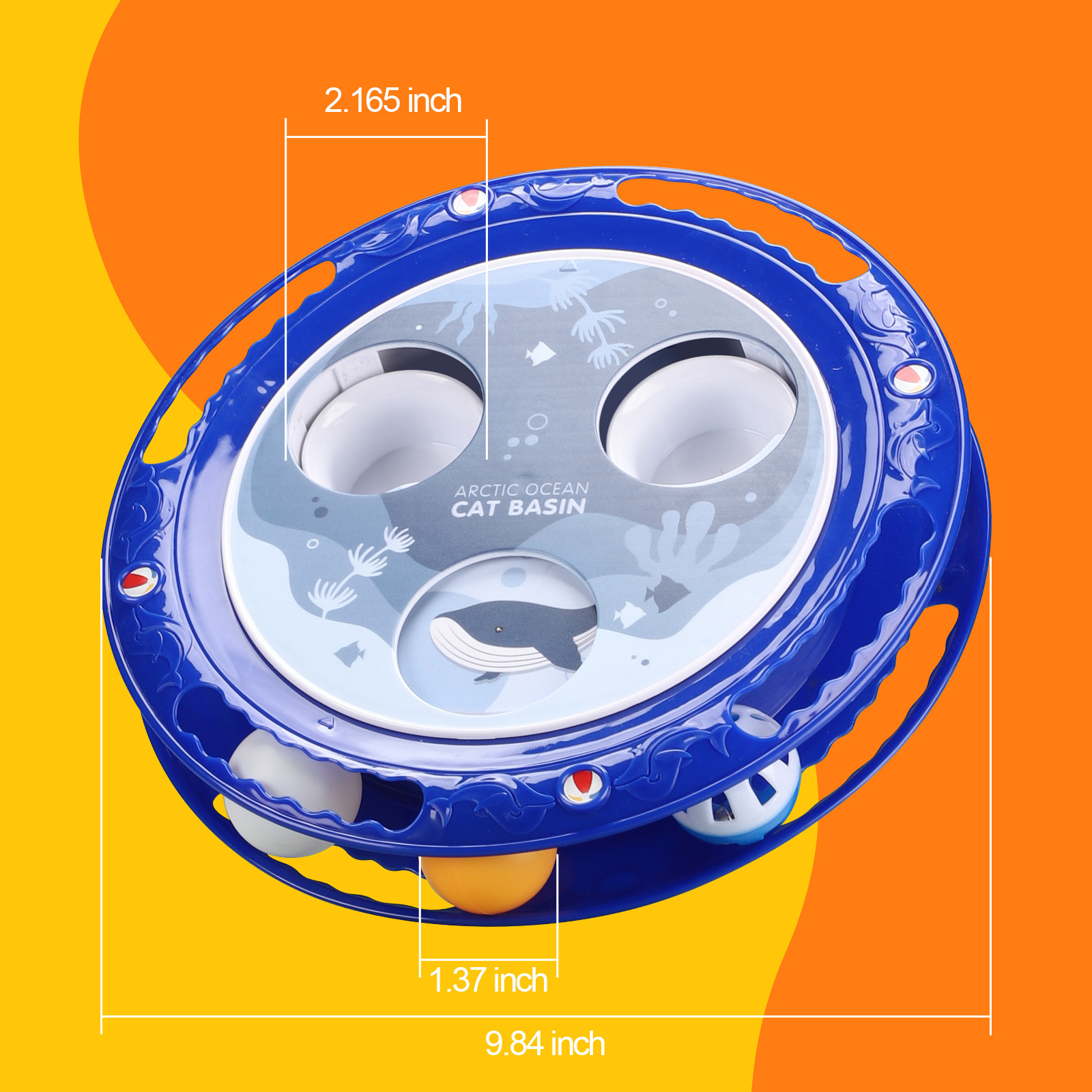 New Interactive Cat Ball Electric Toy 360 Degree Rotation Non-Slip Cat Turntable Toy — image 5