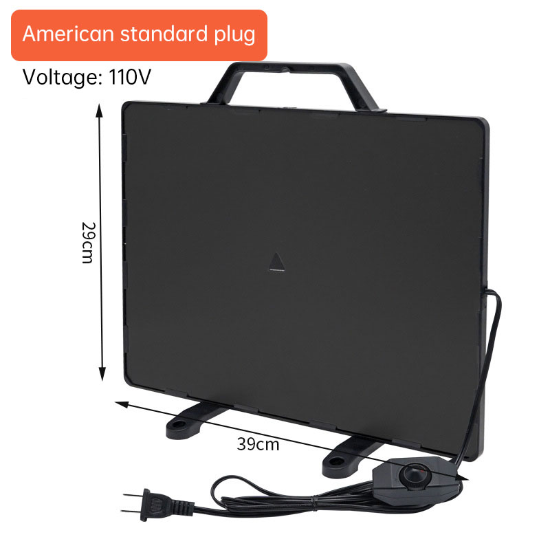 Panela de Calor Térmica 160W para Galpón de Pollos, Calentador Radiante con Termostato 0-99°C para Granjas de Invierno — imagen 2
