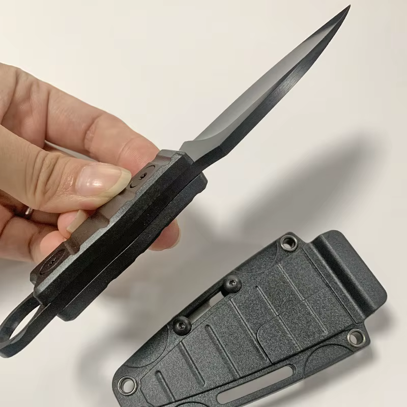 Professional Outdoor Survival Knife, EDC Fixed Blade with Sheath - High Hardness D2 Steel for Camping, Hunting & Self-Defense — image 2