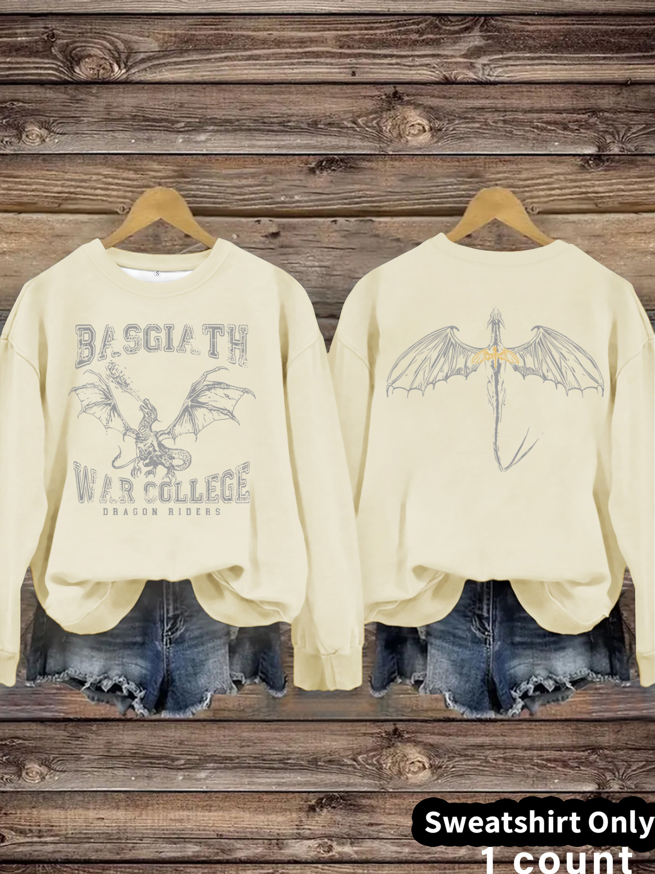 Flying bird round neck hoodie — image 12